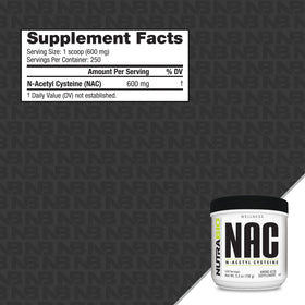 Emballage de NutraBio N-Acétylcystéine 150g