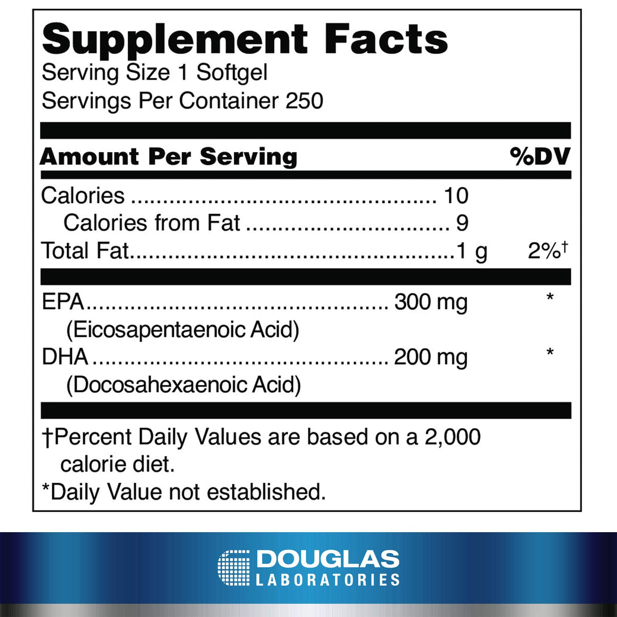 Emballage de Opti-EPA 500 de Douglas Laboratories