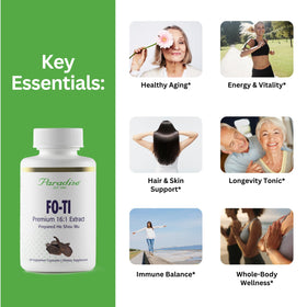 Emballage de Paradise Herbs Fo-Ti He Shou Wu Extrait