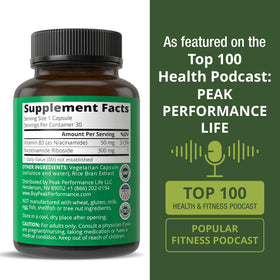 Emballage de Peak Performance Nicotinamide Riboside
