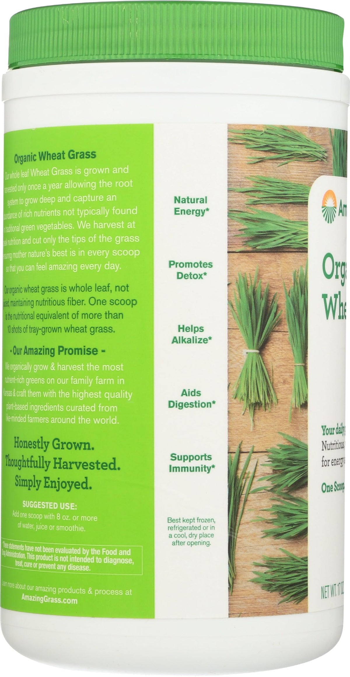 Emballage de Poudre de Blé Vert Bio Amazing Grass 572g