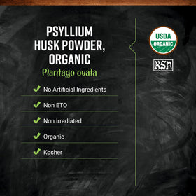Emballage de Poudre de Graines de Psyllium Bio Frontier Co-op