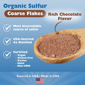Emballage de Poudre de MSM KALA HEALTH chocolat sur fond blanc