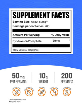 Emballage de poudre de P-5-P BulkSupplements avec étiquette