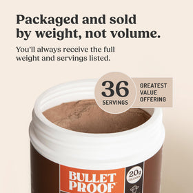 Emballage de Poudre de Protéine au Collagène Chocolat Bulletproof
