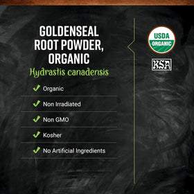 Emballage de poudre de racine de goldenseal bio Frontier Co-op