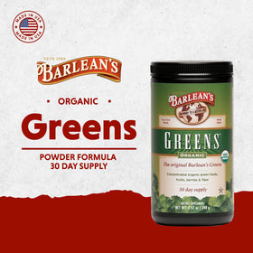 Emballage de Poudre de Verts Biologiques Barlean's