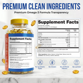Emballage de Presca Huile de Poisson Omega 3 2400mg