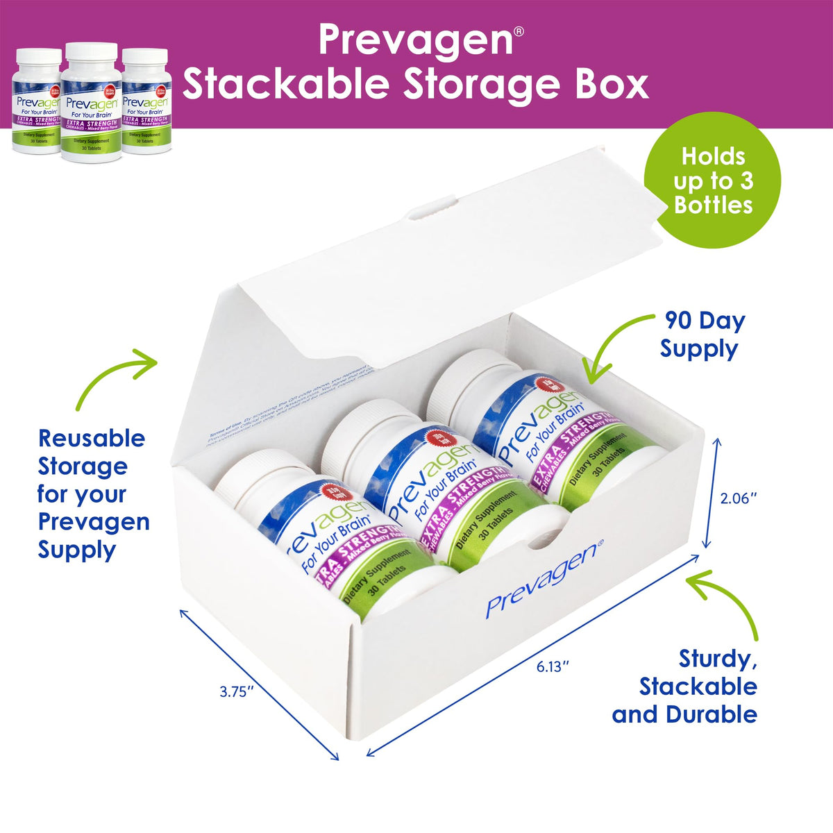 Emballage de Prevagen Mûre Mixte, vue de dessus