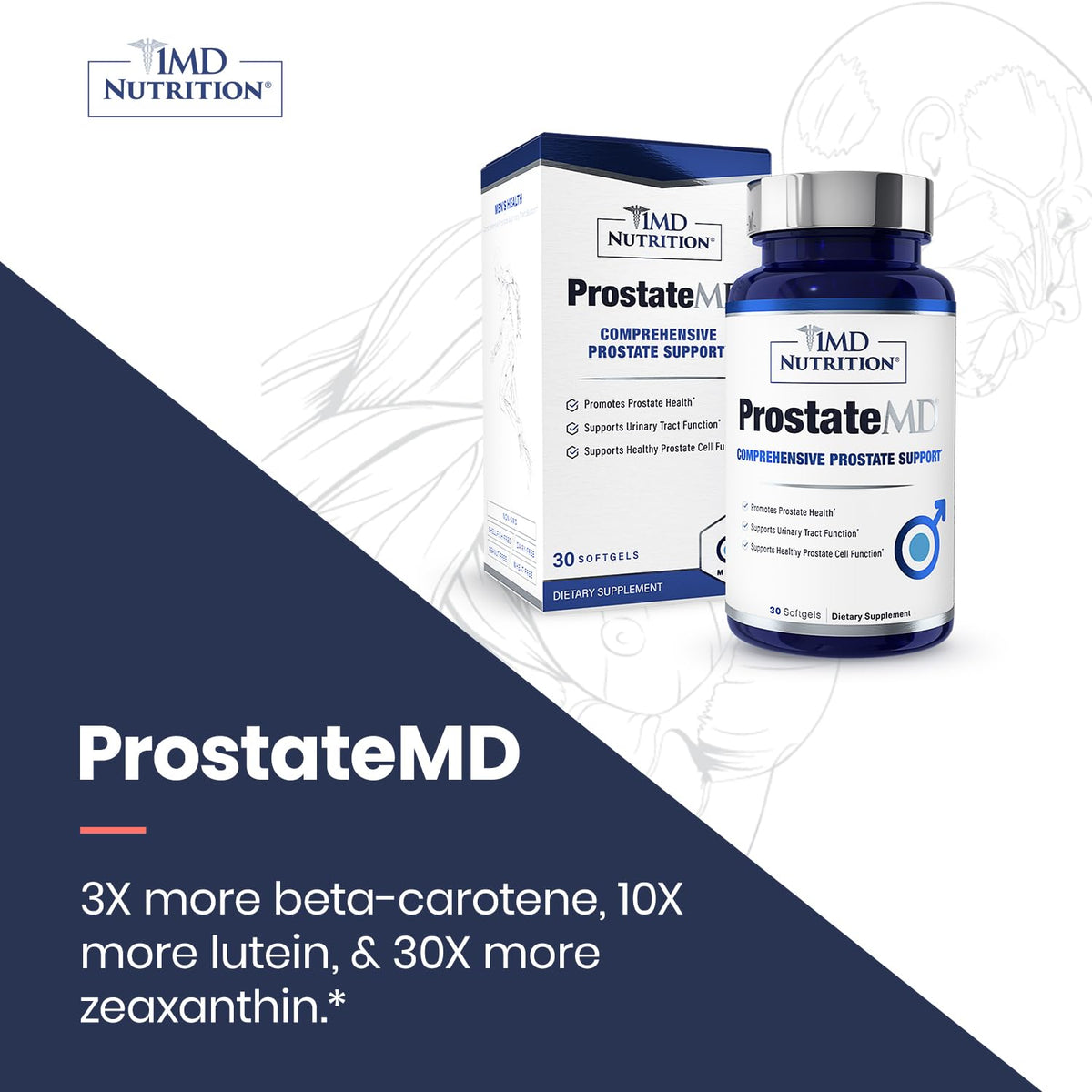 Emballage de ProstateMD avec 60 gélules