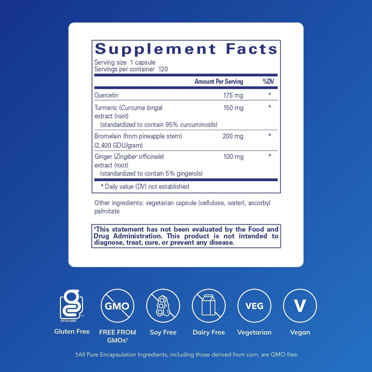 Emballage de Pure Encapsulations A.I. Formula 120 capsules