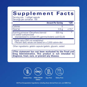 Emballage de Pure Encapsulations Huile d'Onagre 100 Capsules Molles