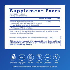 Emballage de Pure Encapsulations Quercetin UltraSorb 90 capsules