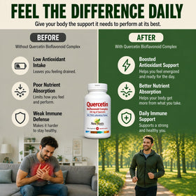 Emballage de Quercétine avec Bromélaïne de NEW ROOTS HERBAL sur fond blanc