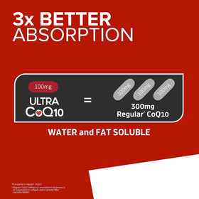 Emballage de Qunol CoQ10 Ultra 100mg 120 gélules