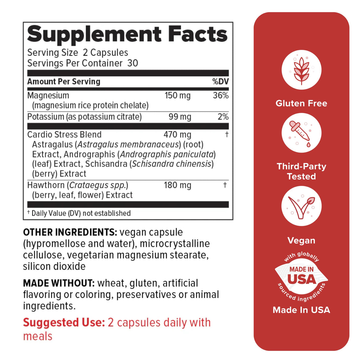 Emballage de Redd Remedies 120/80 Care avec informations nutritionnelles