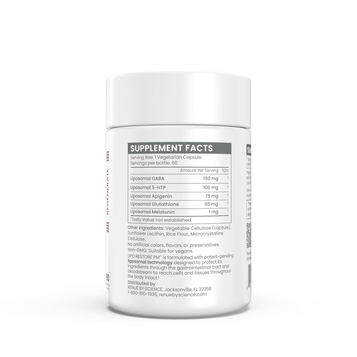 Emballage de Renue By Science Restore PM avec capsules à côté