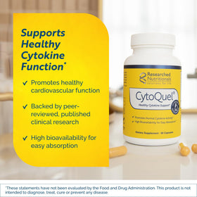 Emballage de Researched Nutritionals CytoQuel 90 capsules