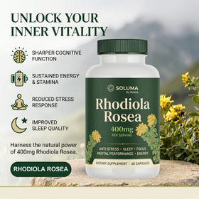 Emballage de Roilois Rhodiola Rosea 68g avec étiquette