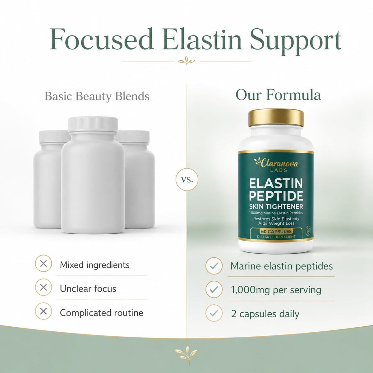 Emballage de RTQSU Elastine Marine avec informations nutritionnelles