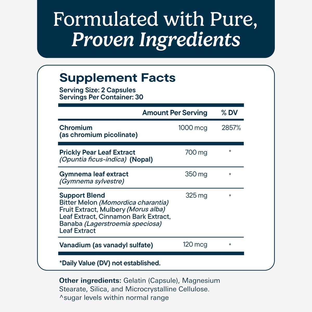 Emballage de Santo Remedio Super Nopal avec informations nutritionnelles