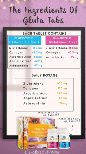 Emballage de Satin Skinz GLUTATHIONE Plus 256g