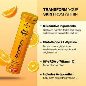 Emballage de SETU Skin Renew Glutathione 30 comprimés