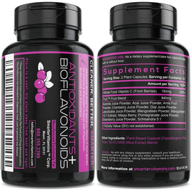 Emballage de SmarterVitamins Vitamine C 180 capsules