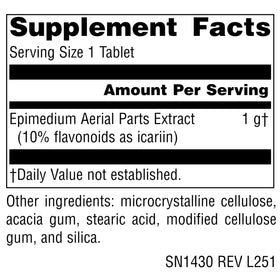 Emballage de Source Naturals Épimède 1 000 mg