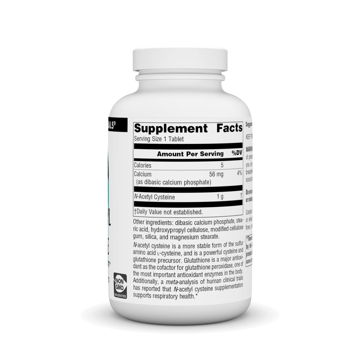 Emballage de Source Naturals N-Acetyl Cysteine 180 comprimés