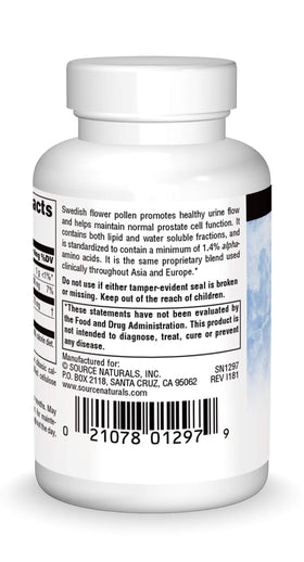 Emballage de Source Naturals Pollen de Fleurs Suédois