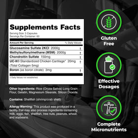 Emballage de Species Nutrition Arthrolyze Elite 300 capsules