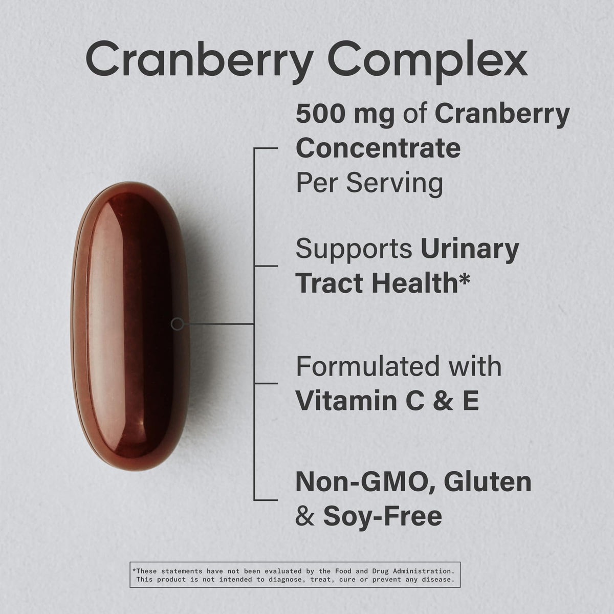 Emballage de Sports Research Cranberry Complex 500mg
