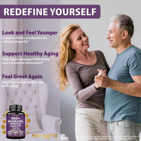 Emballage de StrongVit Resvératrol avec informations nutritionnelles
