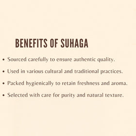 Emballage de Suhaga AYURVEDASHREE 200g avec étiquette claire