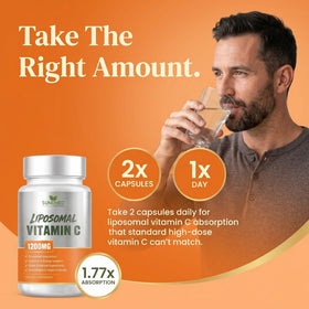 Emballage de Sundhed Natural Vitamine C Liposomale de face