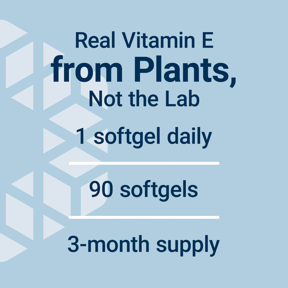 Emballage de Super Vitamin E Life Extension 268 mg