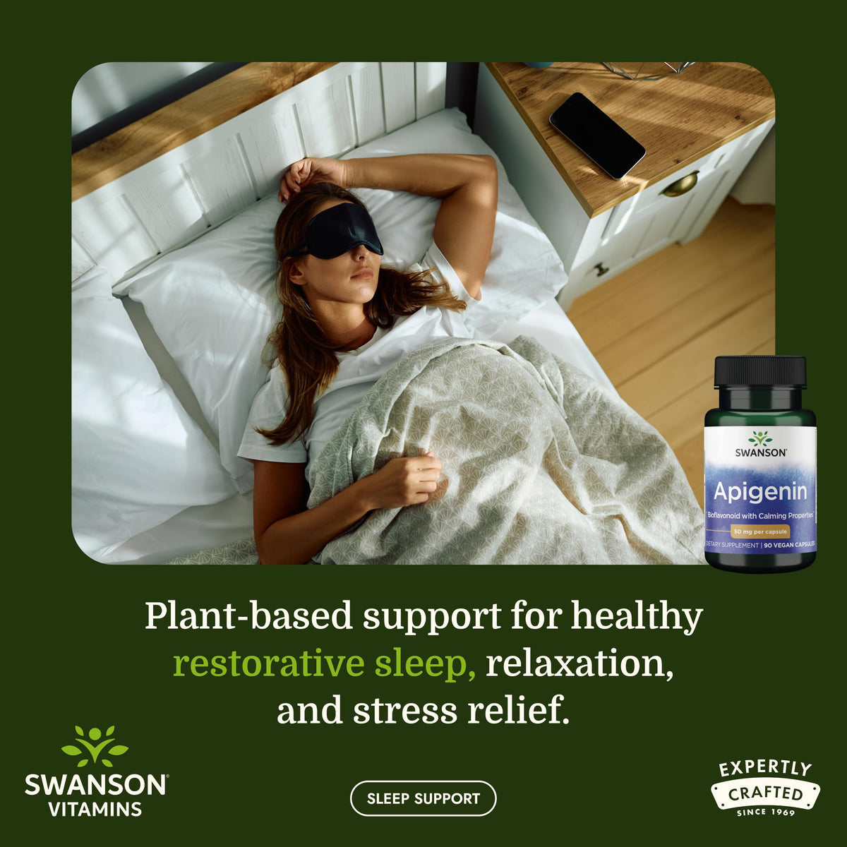 Emballage de Swanson Apigénine 50 mg 90 capsules