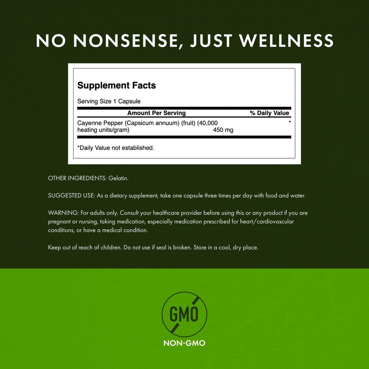 Emballage de Swanson Cayenne 450 mg 300 capsules