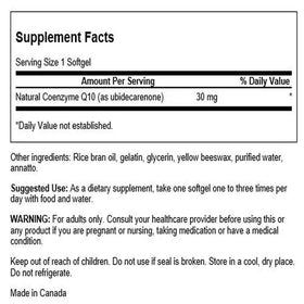 Emballage de Swanson CoQ10 30 mg gélules