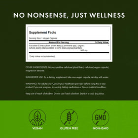 Emballage de Swanson Extrait de Fucoïdane 500 mg 60 Capsules Végétales