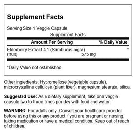 Emballage de Swanson Extrait de Sureau 575 mg gélules végétales