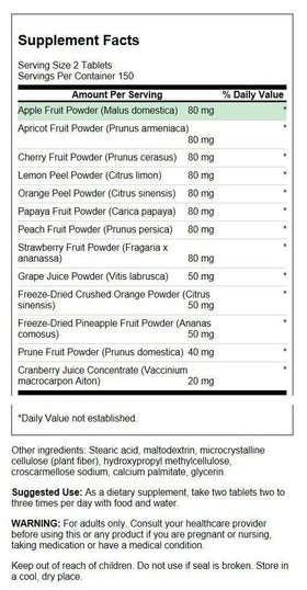 Emballage de Swanson Fruit4Life Mélange Antioxydant 300 comprimés