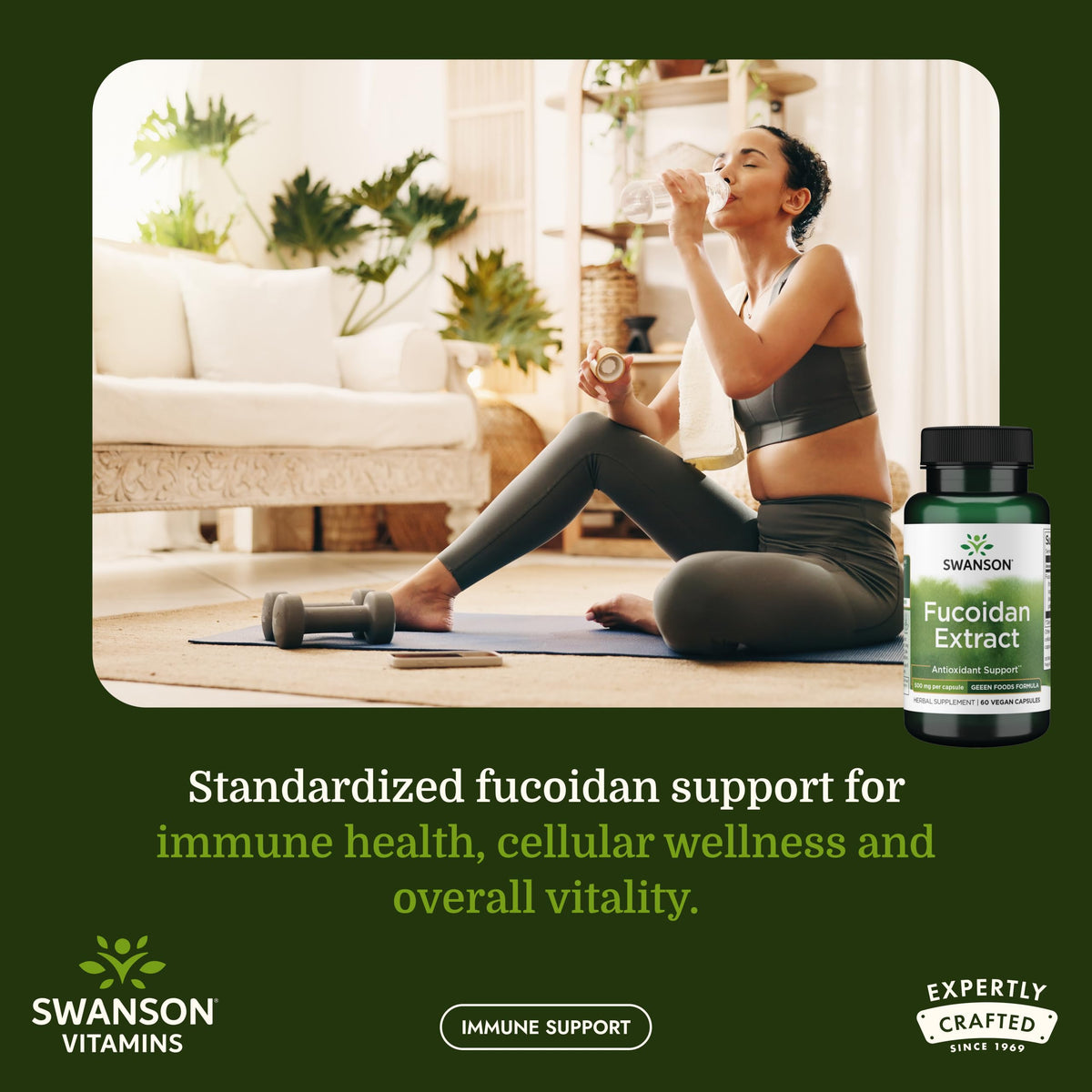 Emballage de Swanson Fucoidan Extract 500 mg 60 Capsules Végétales