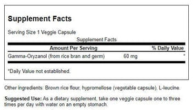 Emballage de Swanson Gamma Oryzanol 60 mg 90 Capsules Végétales