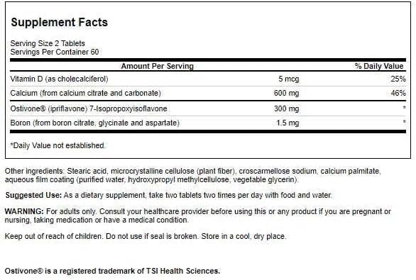 Emballage de Swanson Ipriflavone Complex 120 comprimés