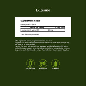Emballage de Swanson L-Lysine 500 mg