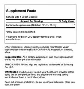 Emballage de Swanson L. Plantarum 30 capsules