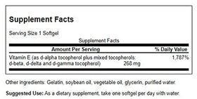 Emballage de Swanson Vitamine E Mélange de Tocophérols 400 IU