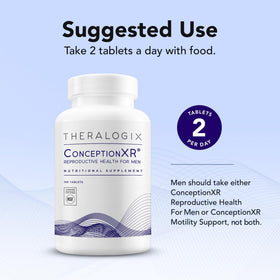 Emballage de Theralogix ConceptionXR sur un fond neutre